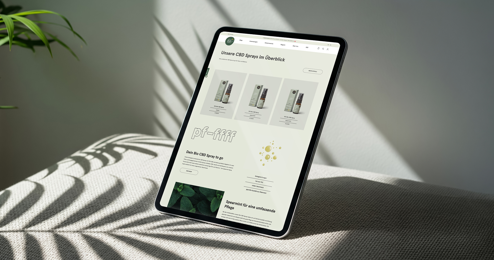 Biobloom mockup mobile