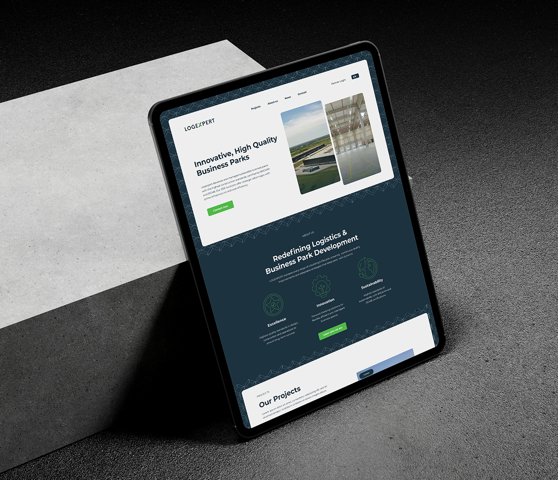 Logexpert mockup on tablet